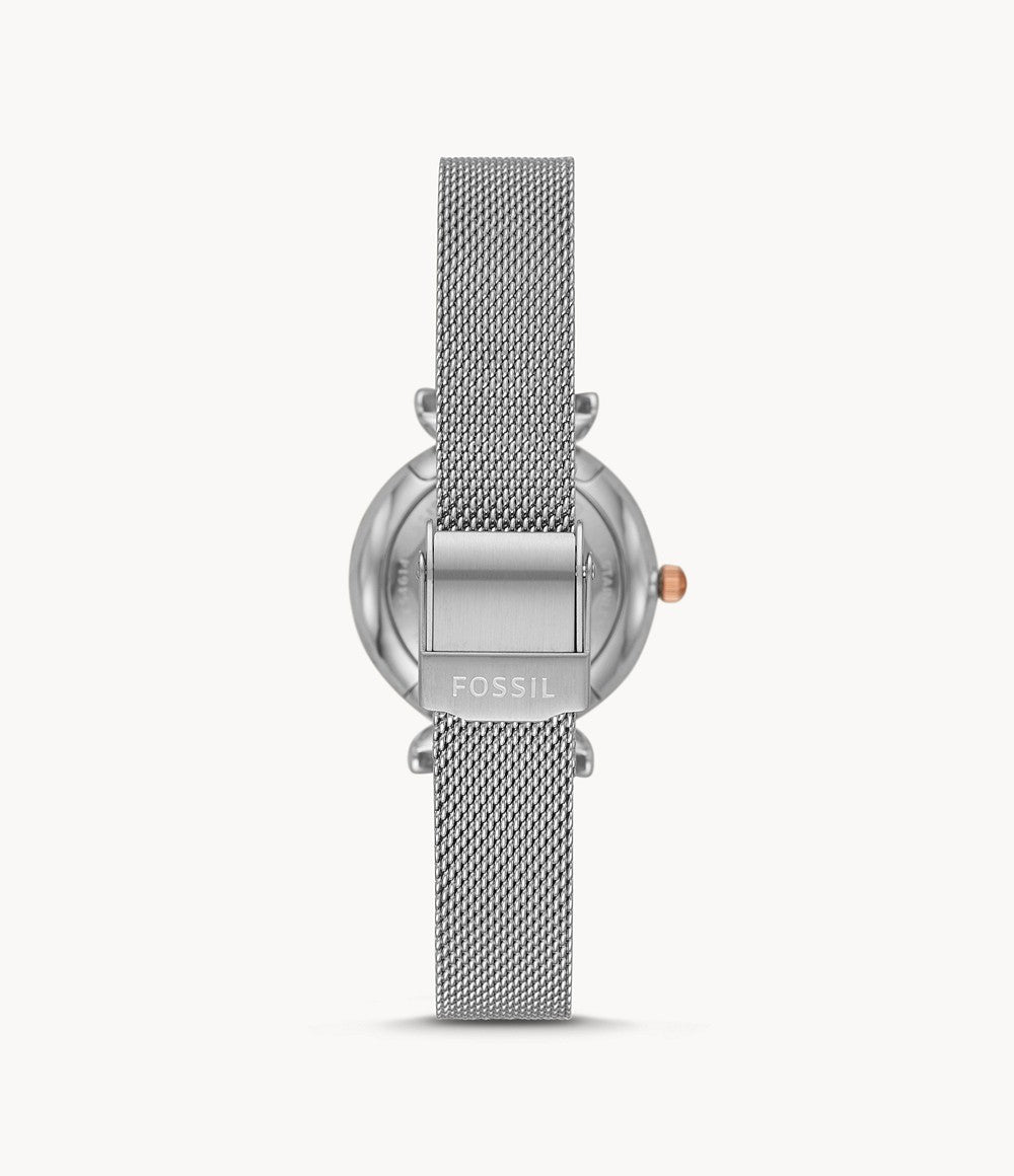 Carlie Mini Three-Hand Stainless Steel Watch