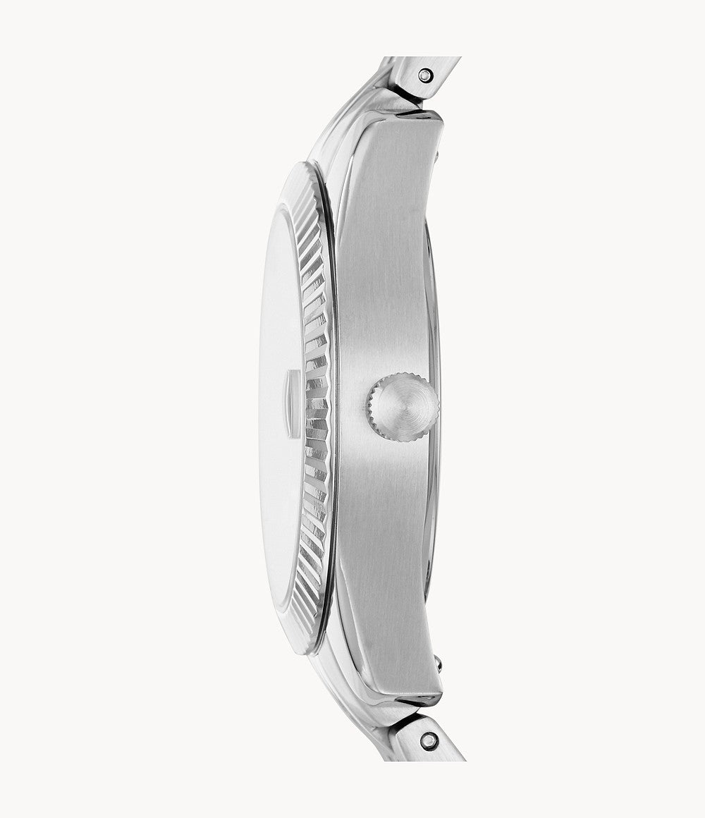 Scarlette Mini Three-Hand Date Stainless Steel Watch