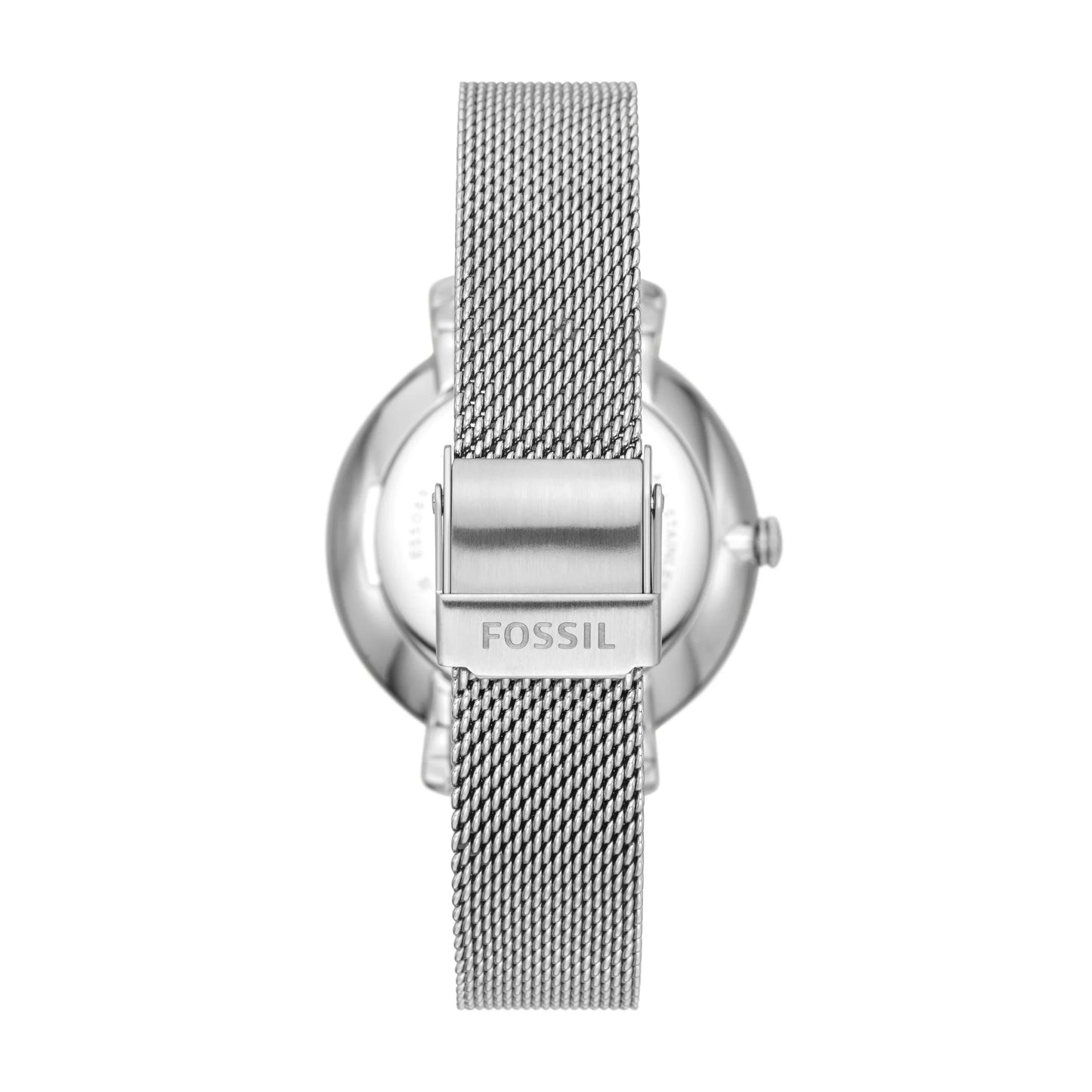 Jacqueline Three-Hand Date Stainless Steel Mesh Watch