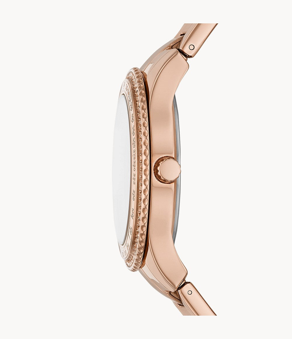 Stella Sport Multifunction Rose Gold-Tone Stainless Steel Watch