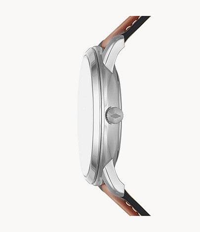 Neutra Moonphase Multifunction Brown Eco Leather Watch