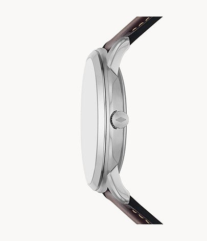 Neutra Moonphase Multifunction Brown Eco Leather Watch