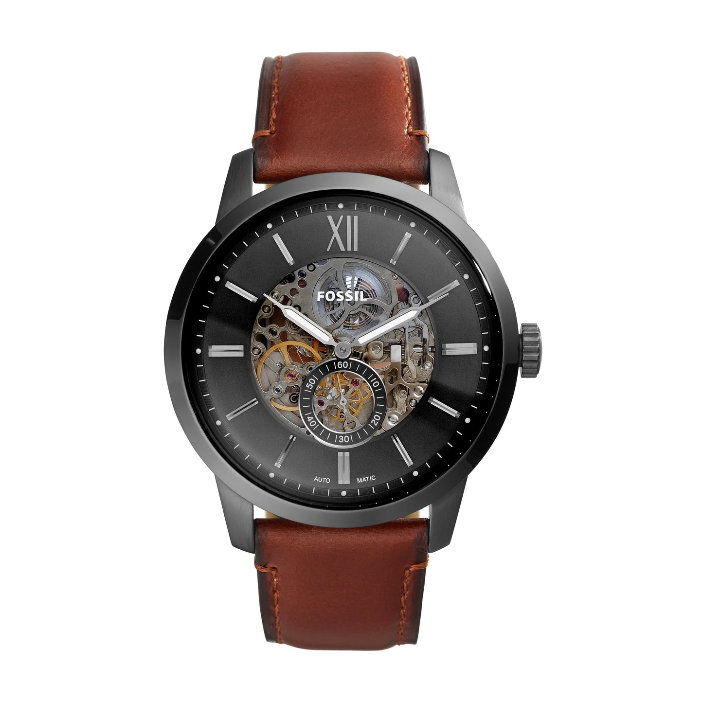 Townsman 48 mm Automatic Amber Leather Watch