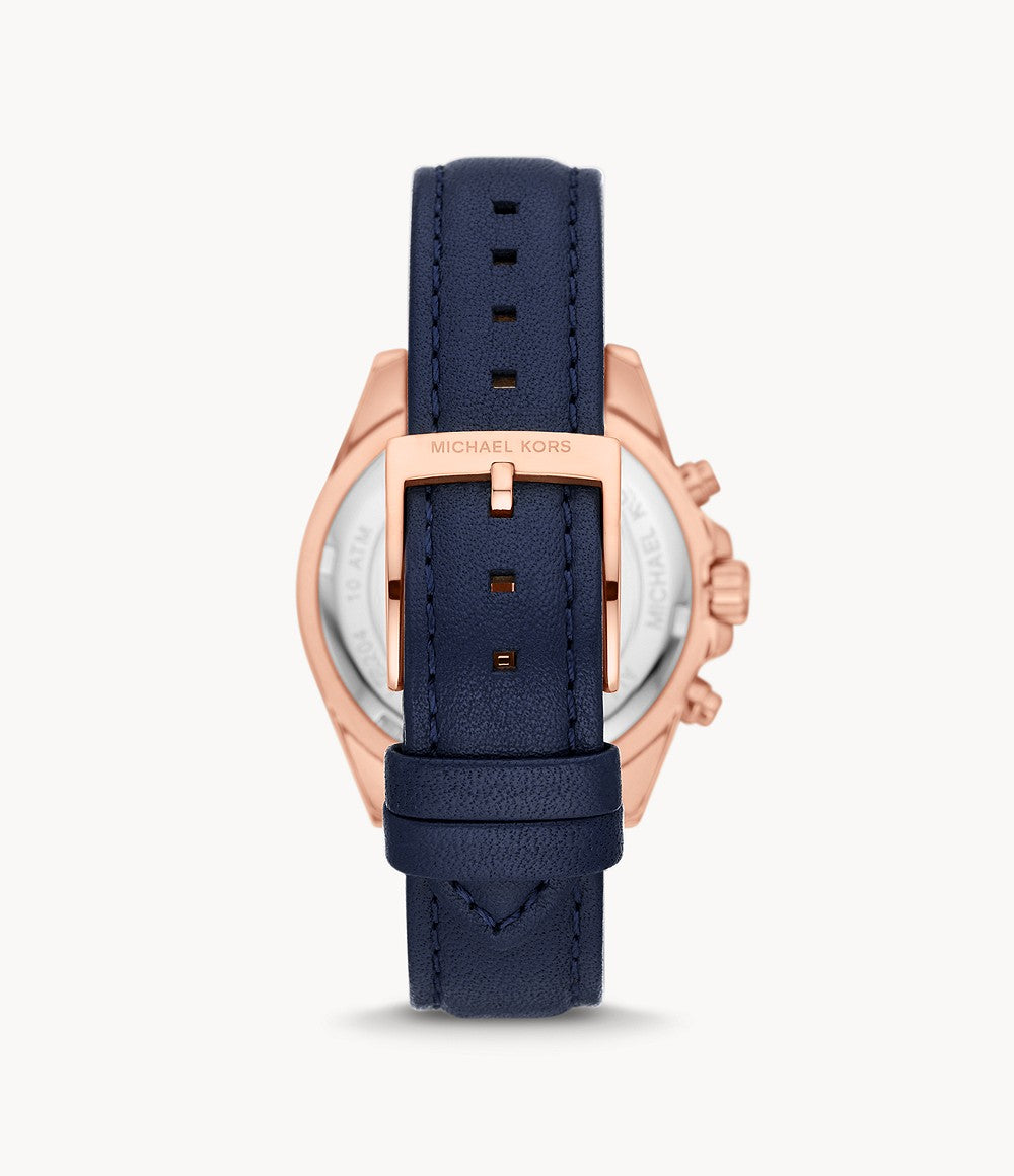 Bradshaw Chronograph Navy Leather Watch