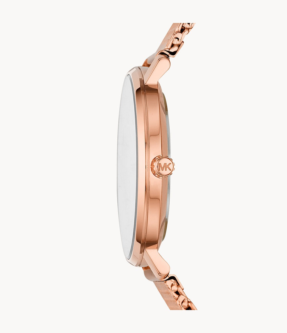 Women's Pyper Three-Hand Rose Gold-Tone Stainless Steel Watch