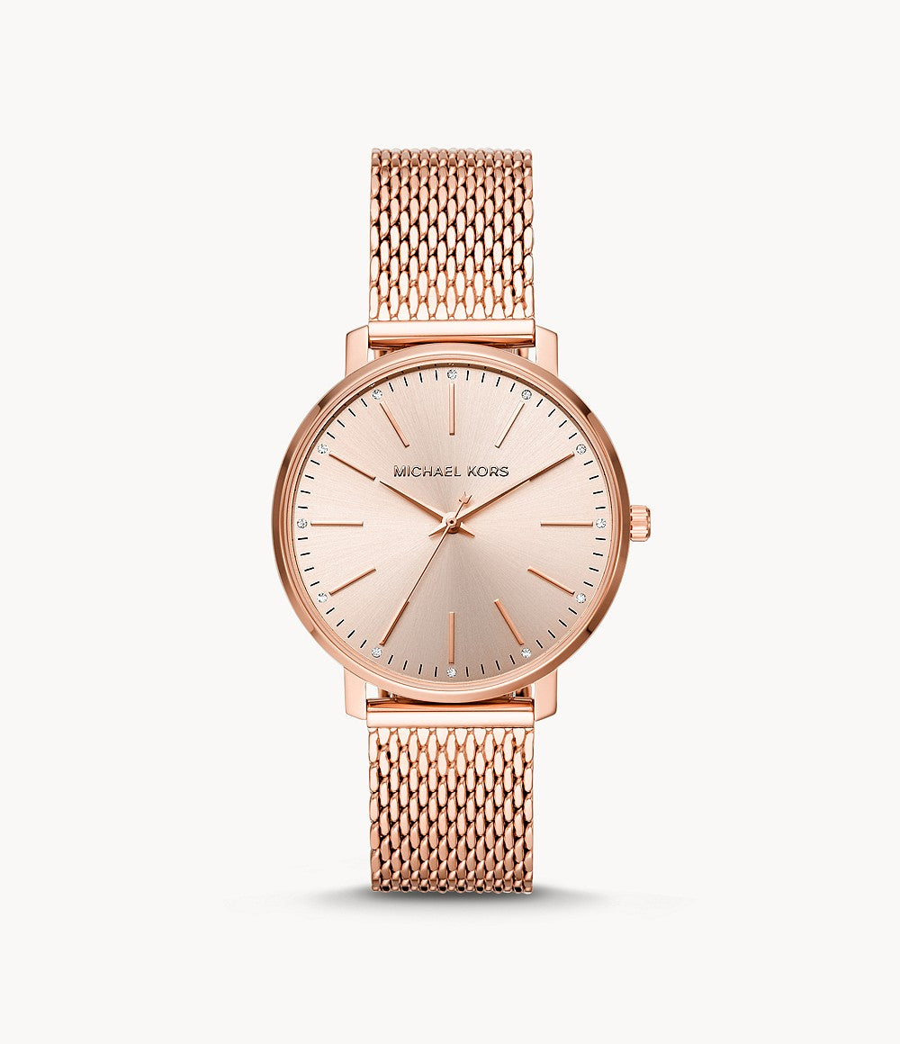 Women's Pyper Three-Hand Rose Gold-Tone Stainless Steel Watch