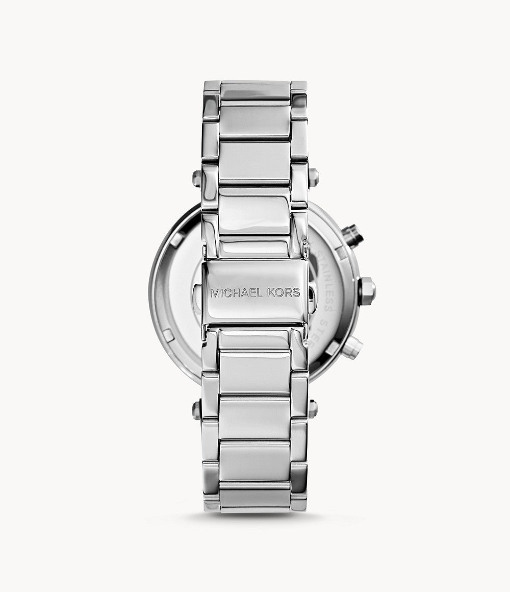 Silver-Tone Glitz Parker Watch