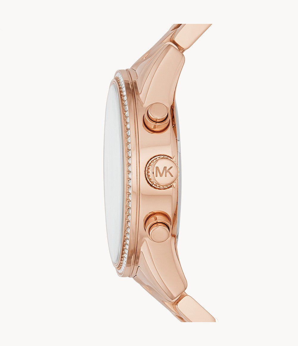 Ritz Chronograph Rose Gold-Tone Stainless Steel Watch