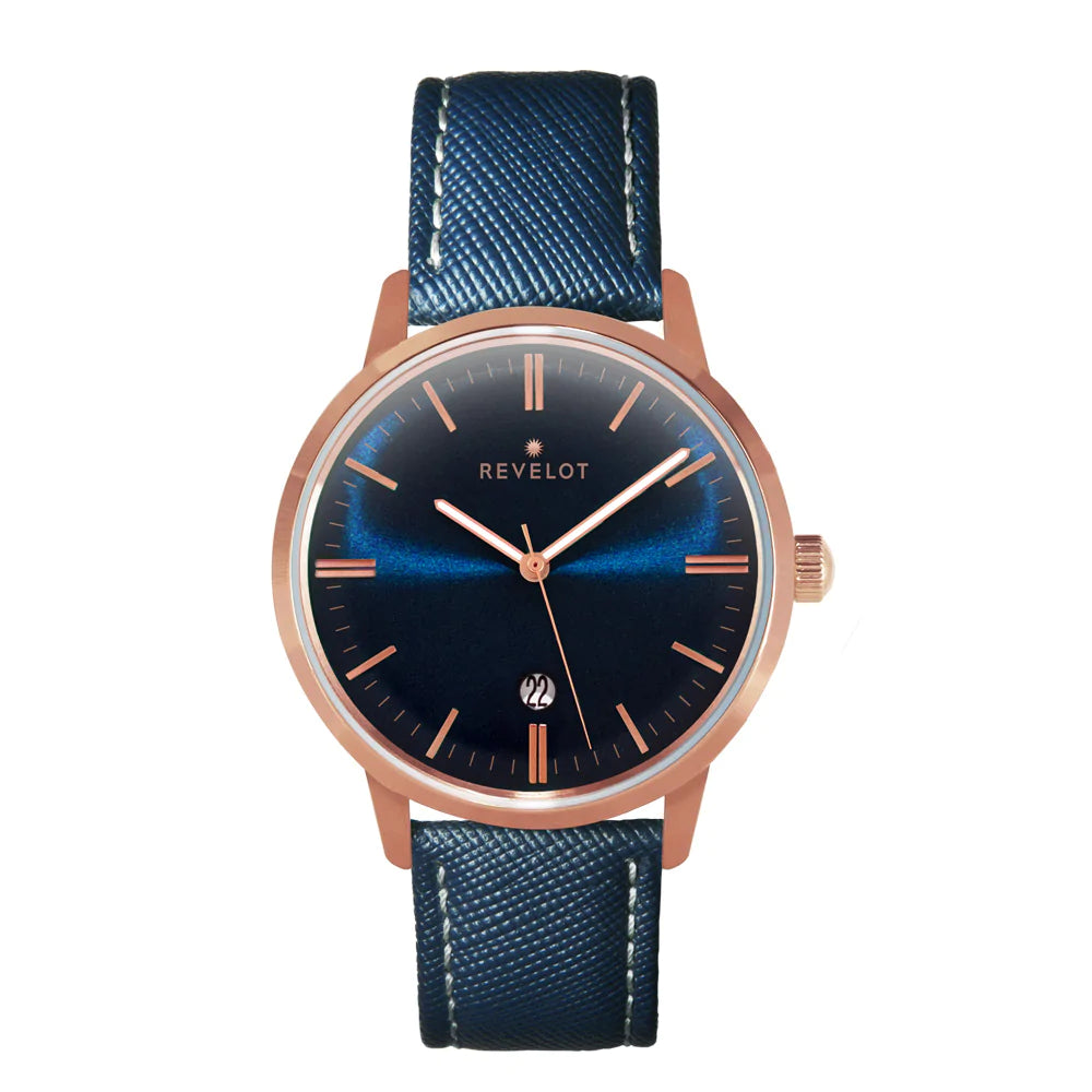 R2 Quartz Classic Blue/Rose Gold/Rose Gold