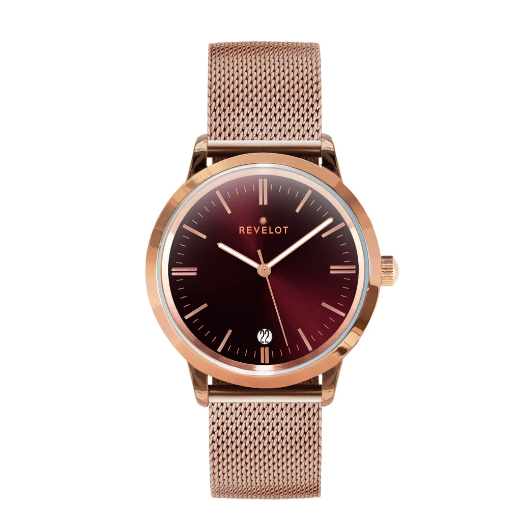 R3 Ladies Quartz Classic Maroon/Rose Gold/Rose Gold V2