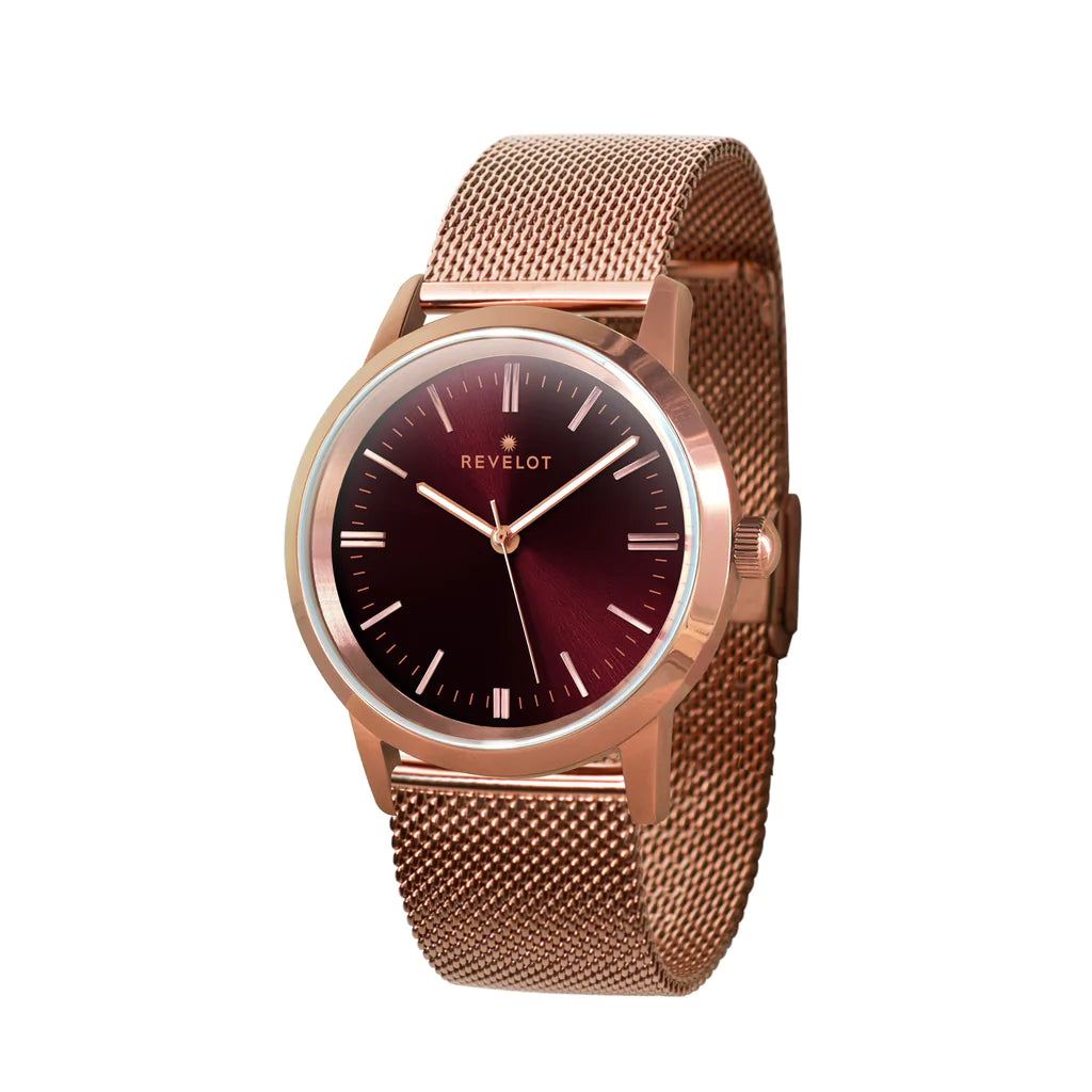 R3 Ladies Quartz Classic Maroon/Rose Gold/Rose Gold V2