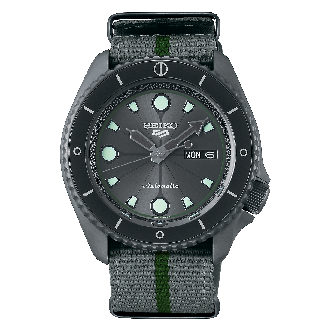 5 X NARUTO Watch SRPF75K1 ( SHIKAMARU )