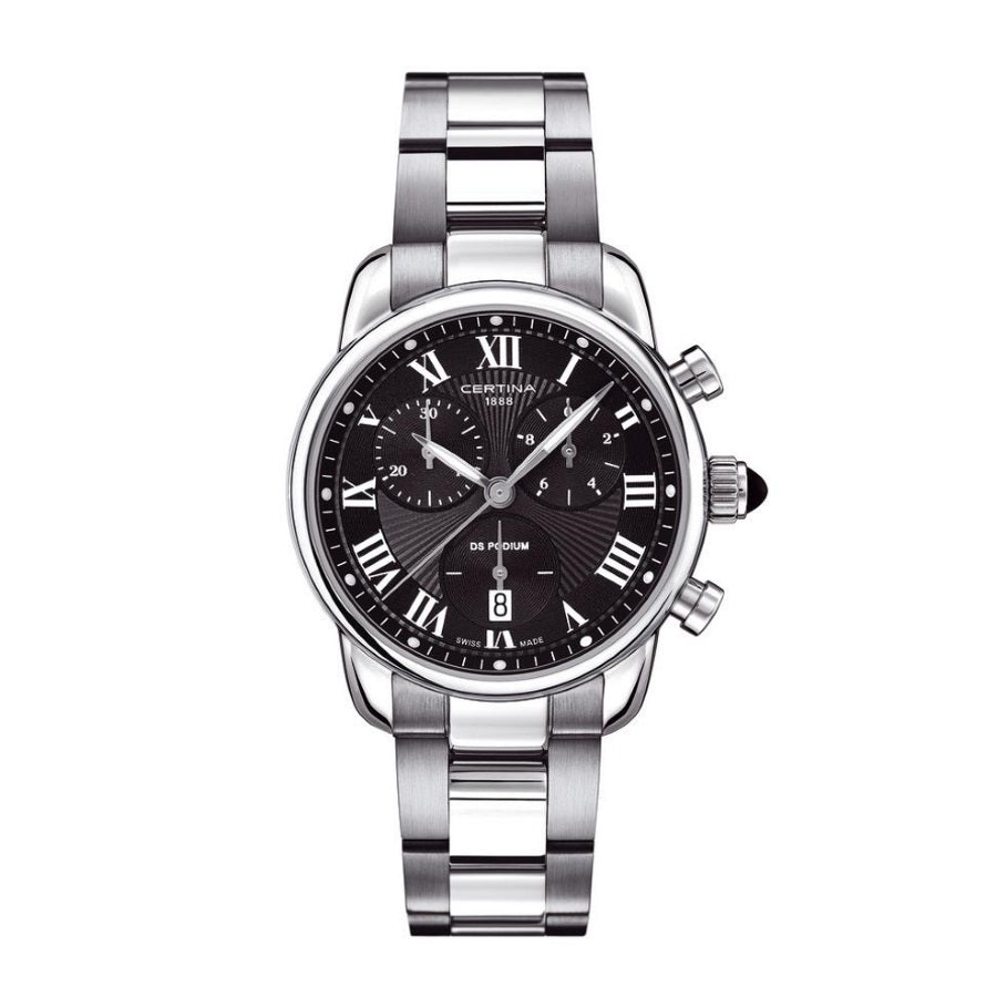 DS Podium Chronograph Roman Black Women's Watch (CLEARANCE)