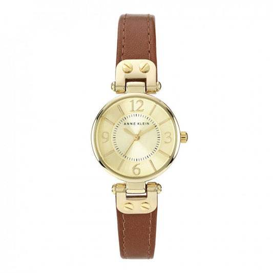 Honey Tone Leather Strap Watch With Champagne Dial Watch 10-9442CHHY