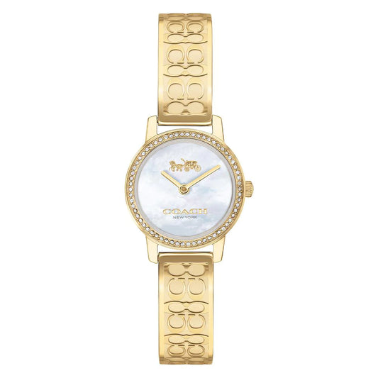 Signature C Gold Steel with Crystals Ladies Watch 14503497