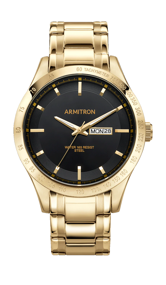 Armitron Men Stainless Steel Gold (20-5174BKGP)