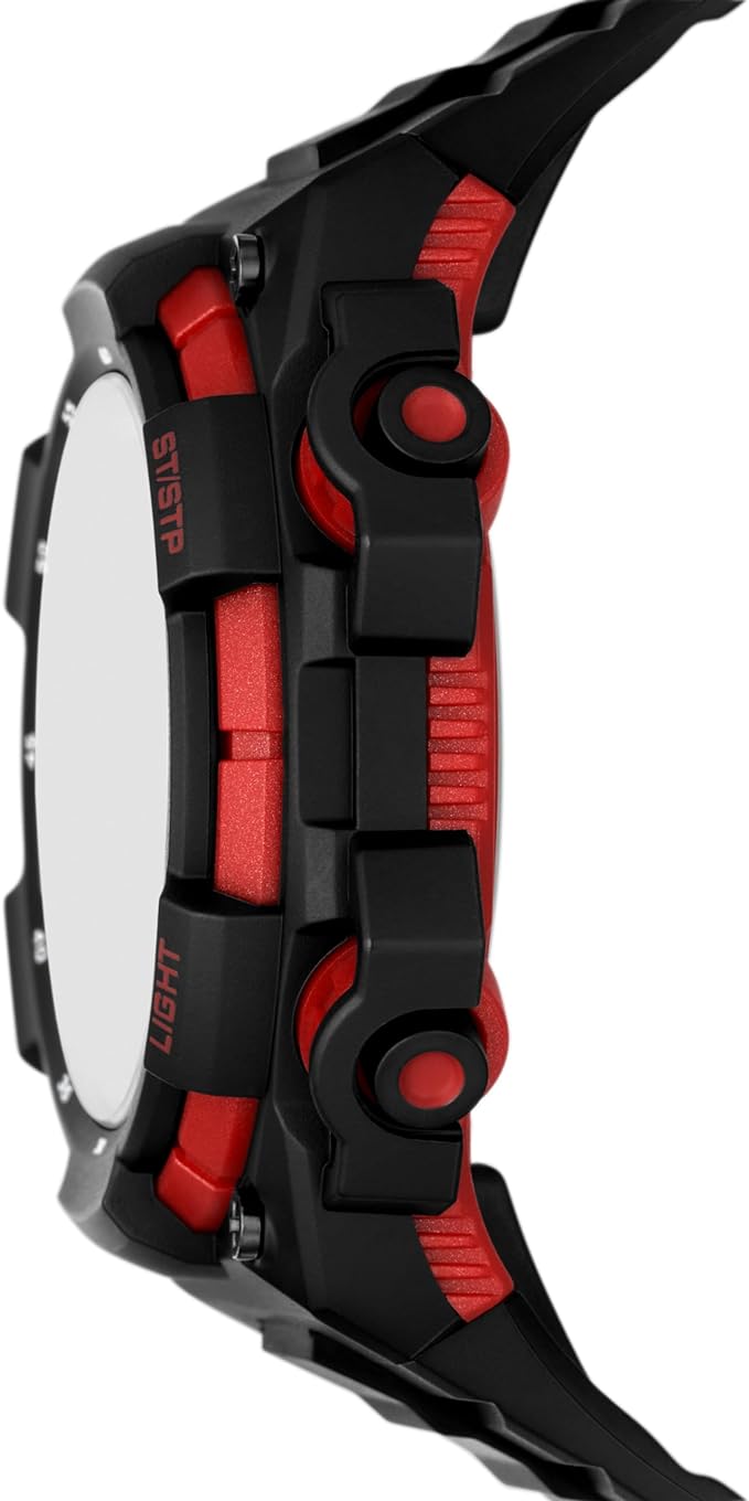 Sturgess Black Red Polyurethane Digital Watch