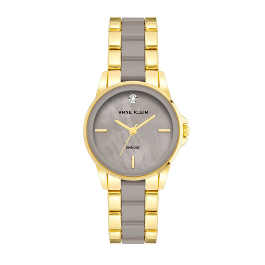 Diamond Accented Ceramic Bracelet Watch AK/4118TPGB