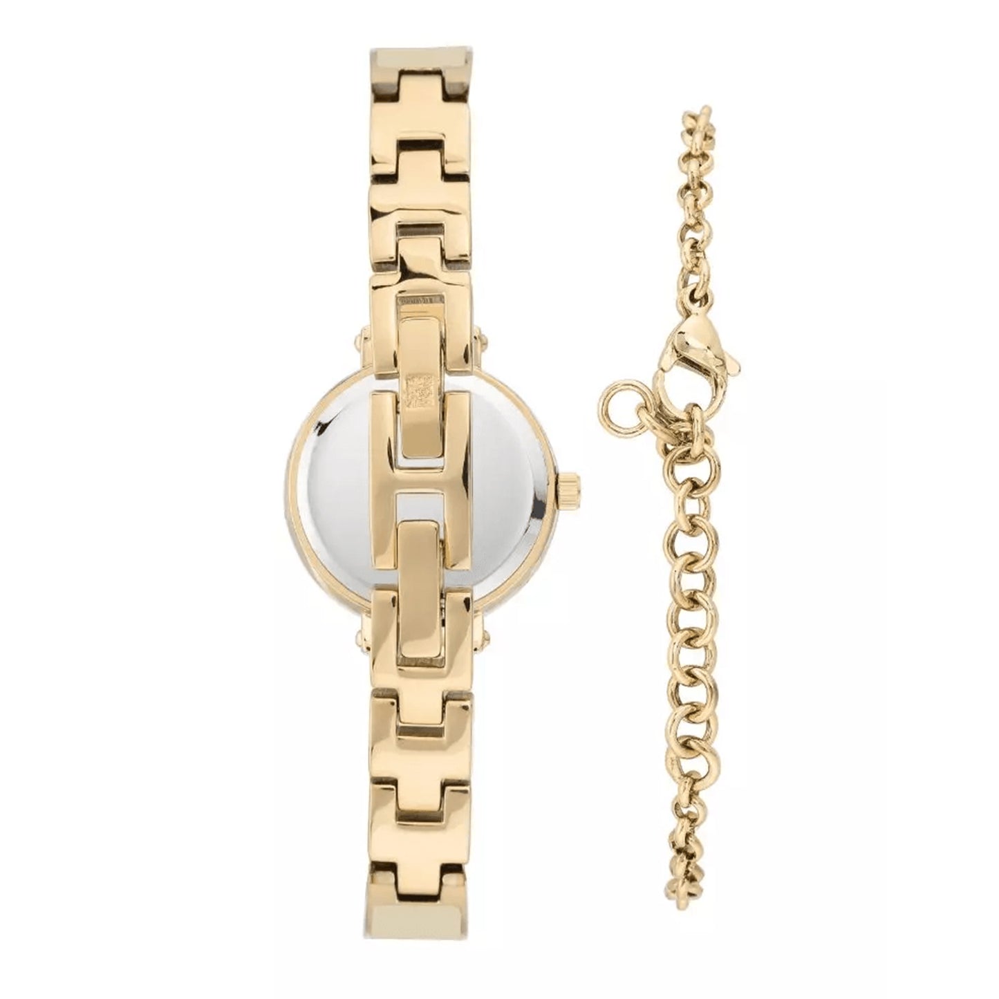 Women's Diamond Dial Bangle Watch with Bracelet Set AK/3620CRST