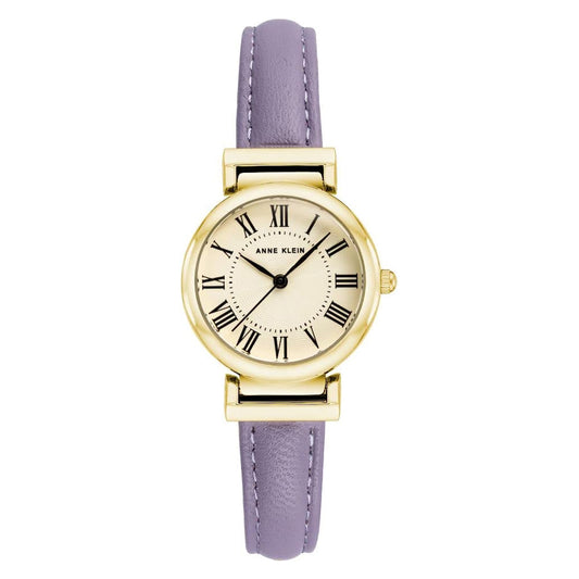 Women's Leather Strap Watch AK/2246CRLV