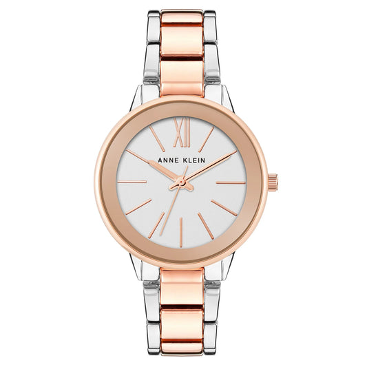 Two-Tone Band Silver Dial Women's Watch AK/3877SVRT
