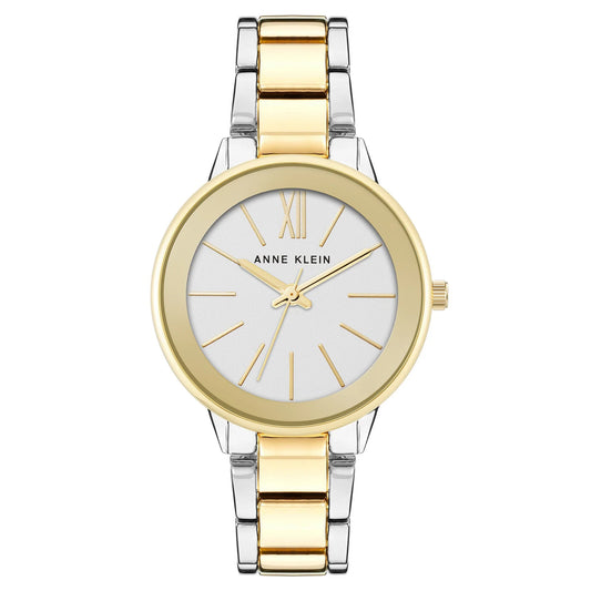 Two-Tone Band Silver Dial Women's Watch AK/3877SVTT