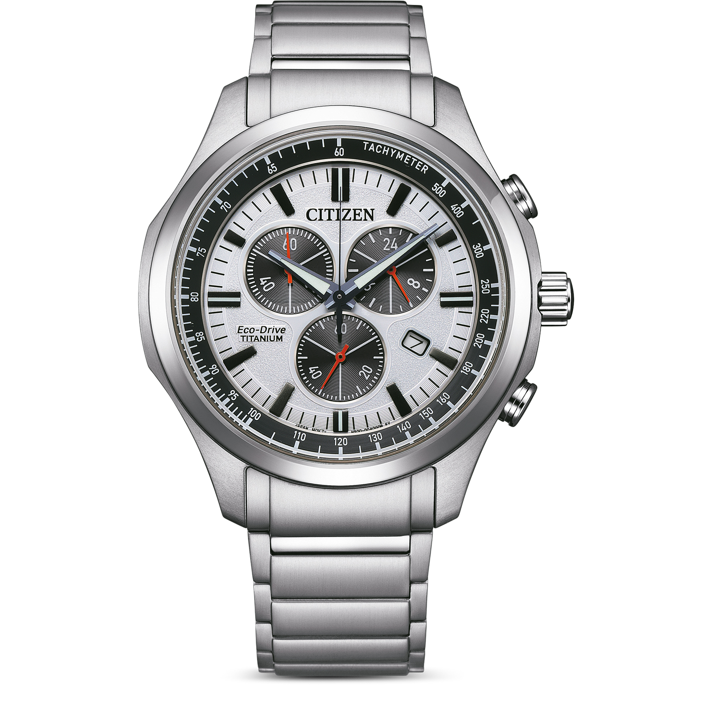 Eco-Drive Titanium Chronograph Watch AT2530-85A
