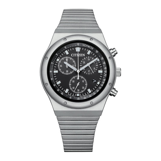 Record Label Eco Drive Chronograph Watch AT2540-57E
