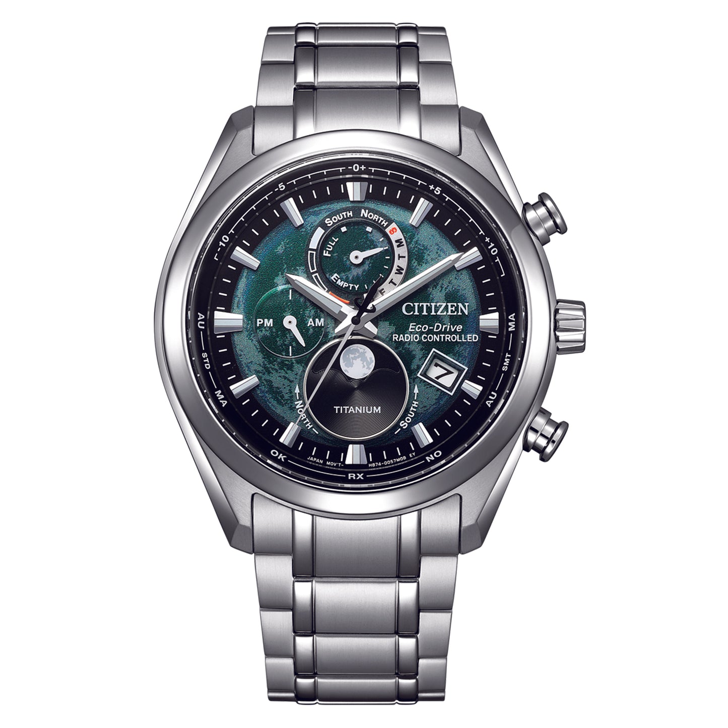 Eco-Drive Moonphase Titanium Watch BY1010-81X