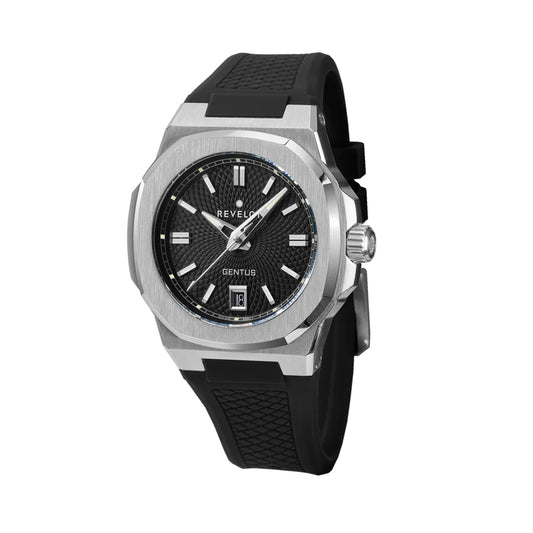 Gentus 40MM Black Steel (Swiss Quartz)