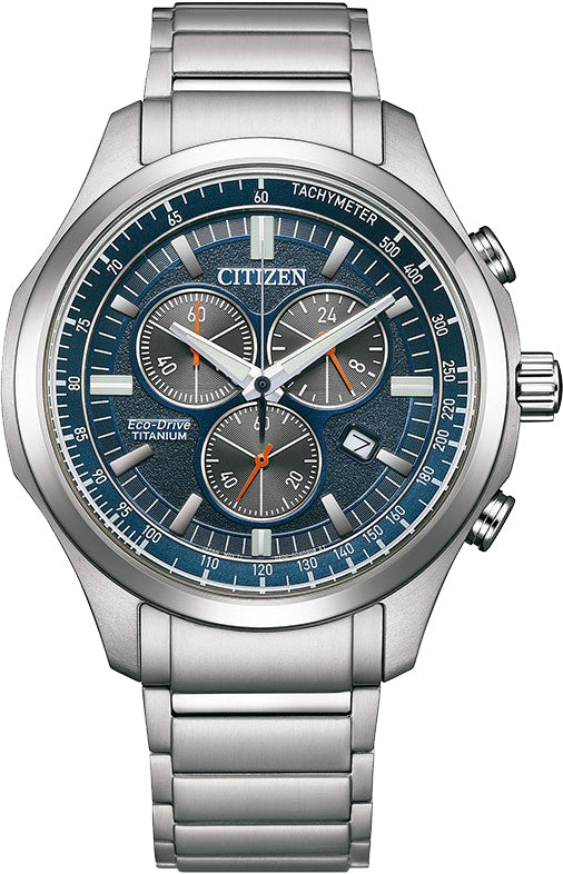 Eco-Drive Titanium Chronograph Watch AT2530-85L