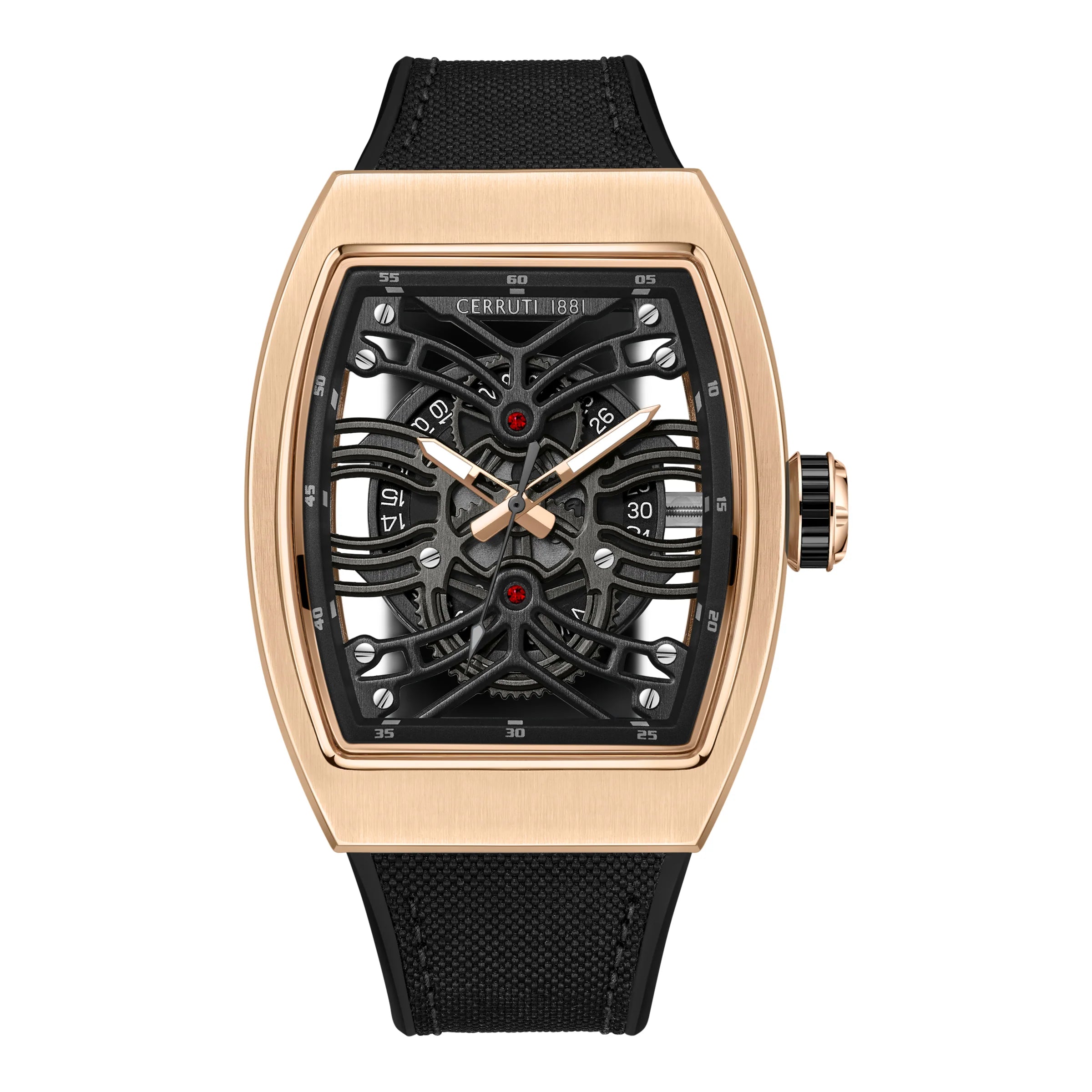Calliano Men Black Contemporary Watch Timekeeper