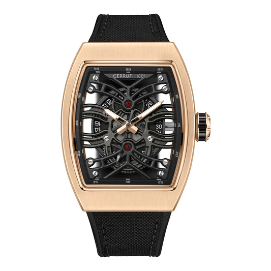 Calliano Men Black Contemporary Watch
