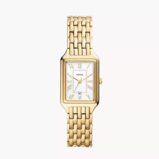 Raquel Three-Hand Date Gold-Tone Stainless Steel Watch