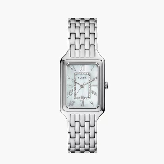 Raquel Three-Hand Date Stainless Steel Watch