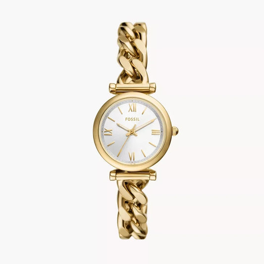 Carlie Three-Hand Gold-Tone Stainless Steel Watch