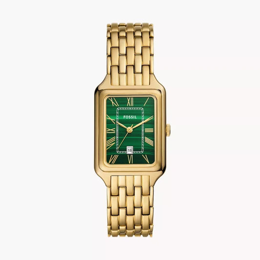 Raquel Three-Hand Date Gold-Tone Stainless Steel Watch