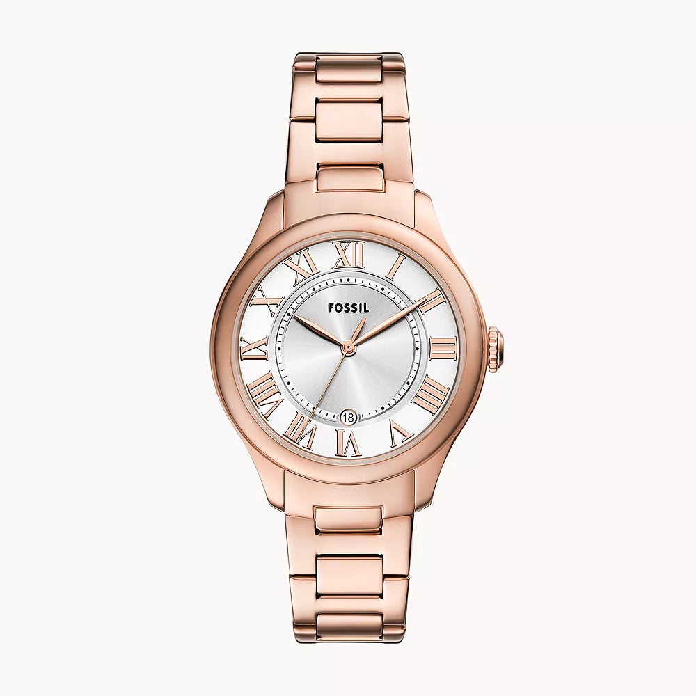 Gilmore Three-Hand Date Rose Gold-Tone Stainless Steel Watch