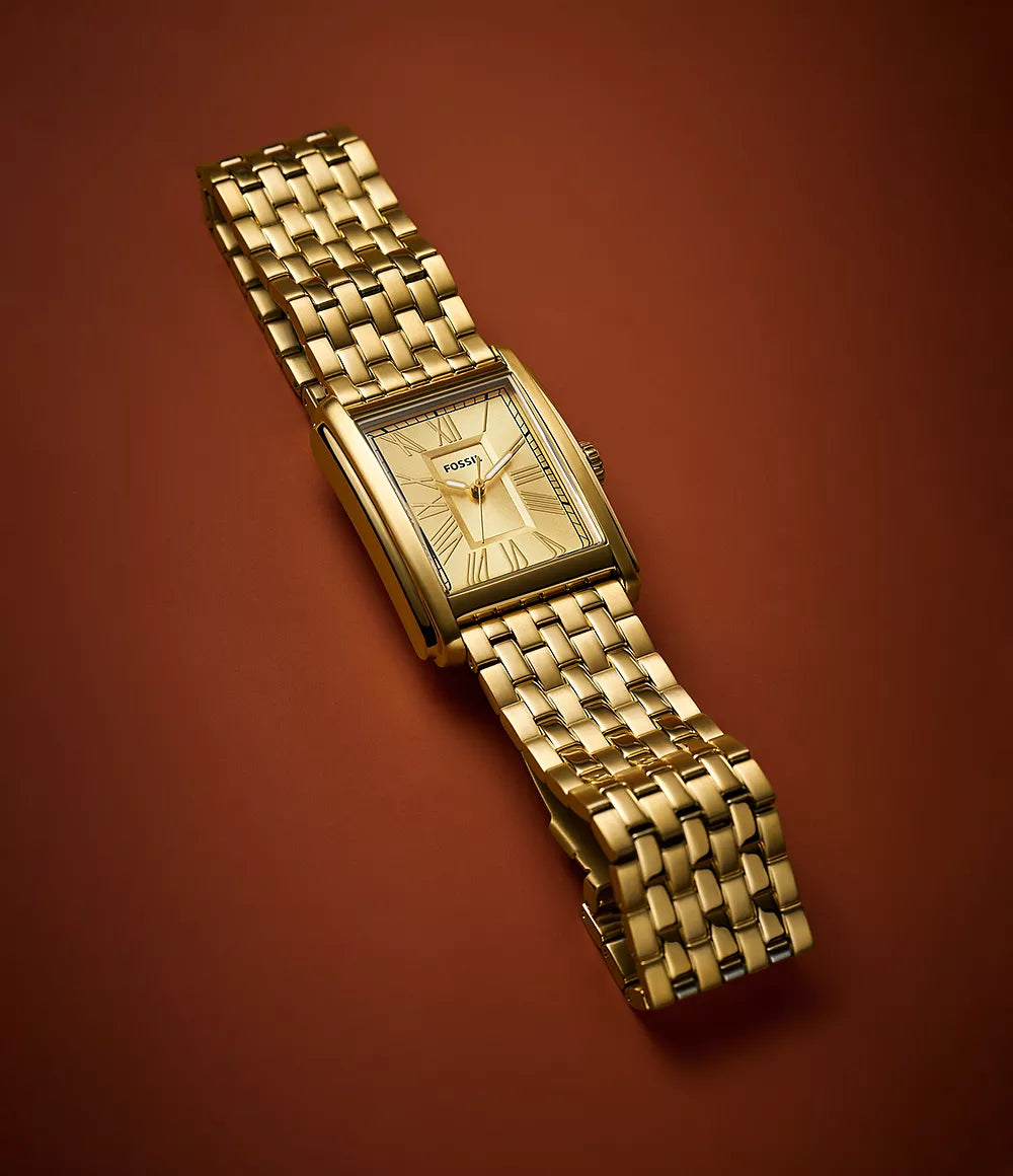 Carraway Three-Hand Gold-Tone Stainless Steel Watch