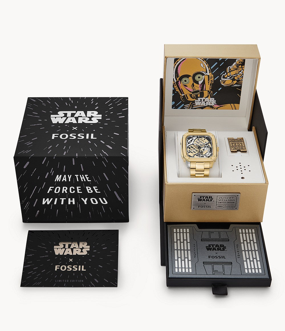 Limited Edition Star Wars™ C-3PO™ Automatic Stainless Steel Watch