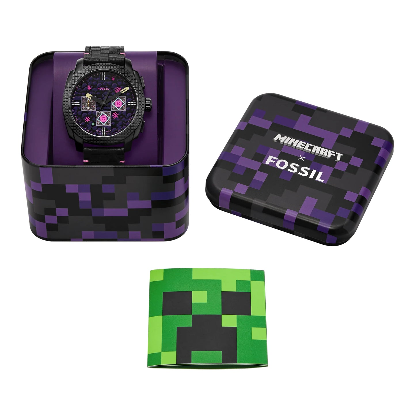Minecraft x Fossil Limited-Edition The End 44mm Chronograph Watch