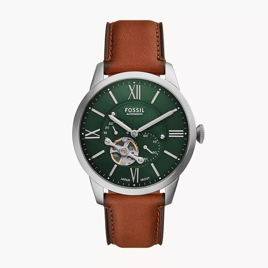 Townsman Multifunction Brown Leather Watch