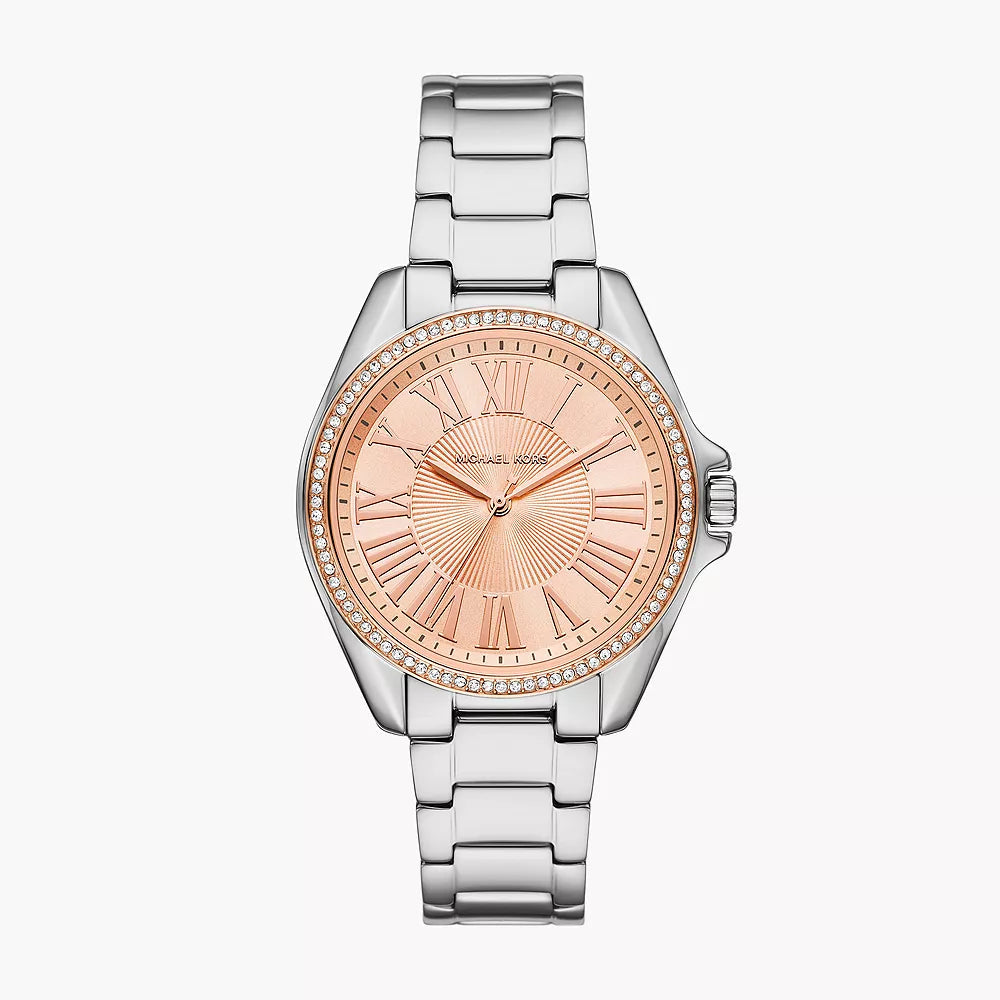 Kacie Three-Hand Stainless Steel Watch