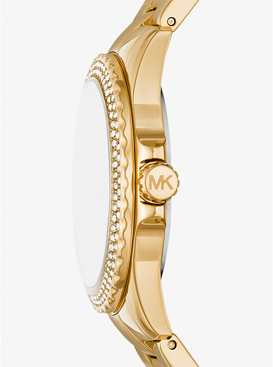 Mini Everest Pavé Gold-Tone Watch