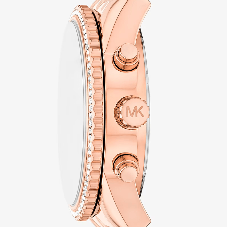 Mini Bryant Pavé Rose Gold-Tone Watch