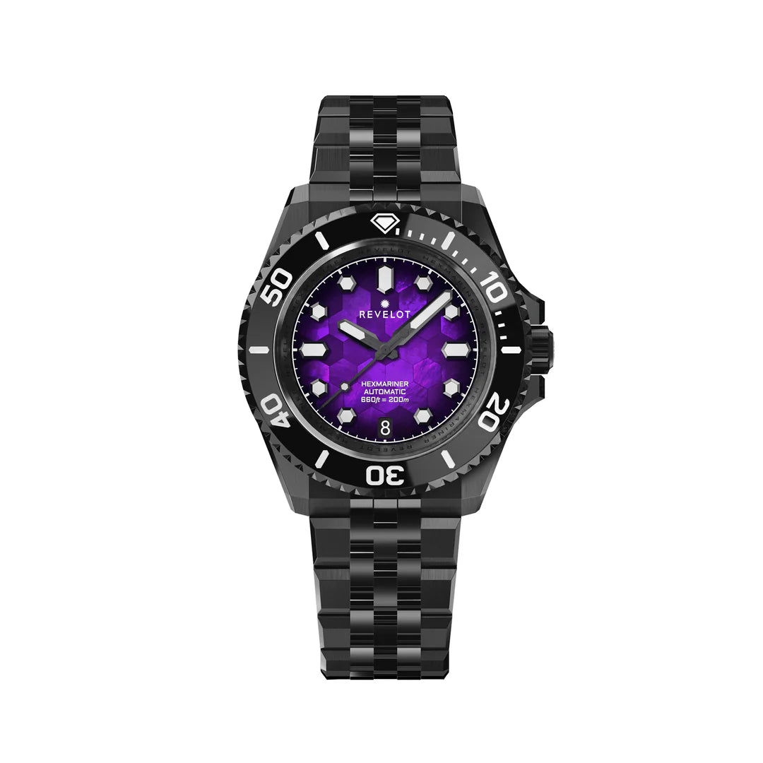 Hexmariner 39 Fume Purple Hex Mosaic MOP