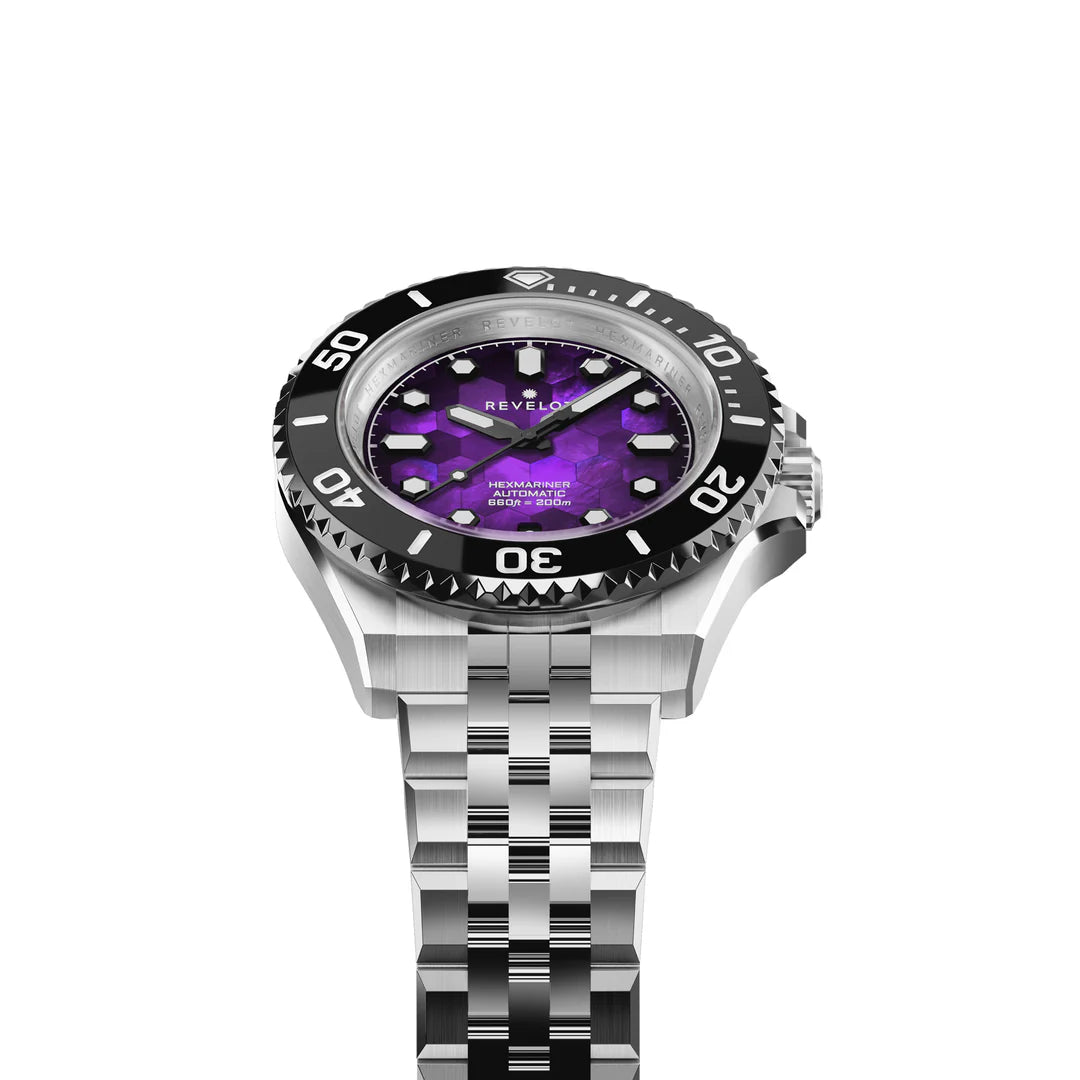 Hexmariner 39 Fume Purple Hex Mosaic MOP