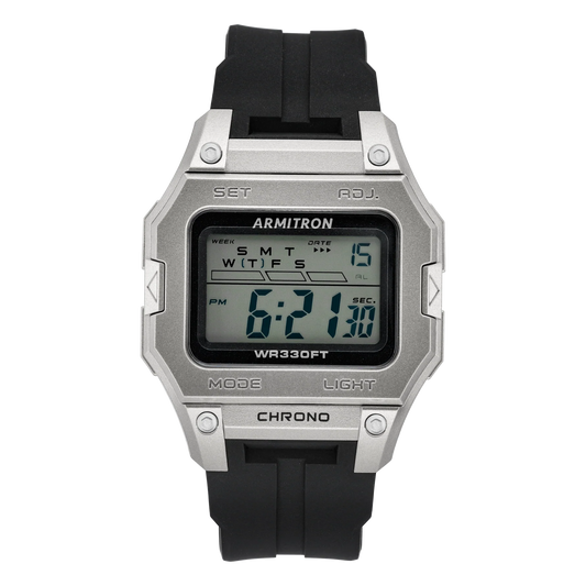 Armitron Sport Men Silver/Black (40-8460SVB)