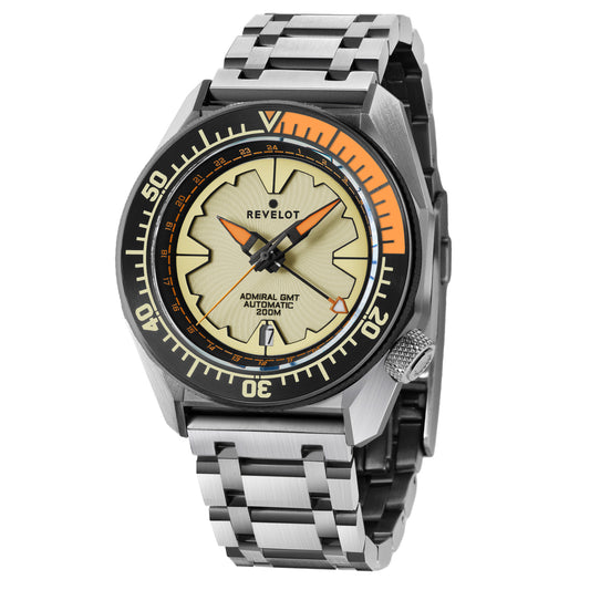 R10 Admiral GMT Dune Luminova Steel