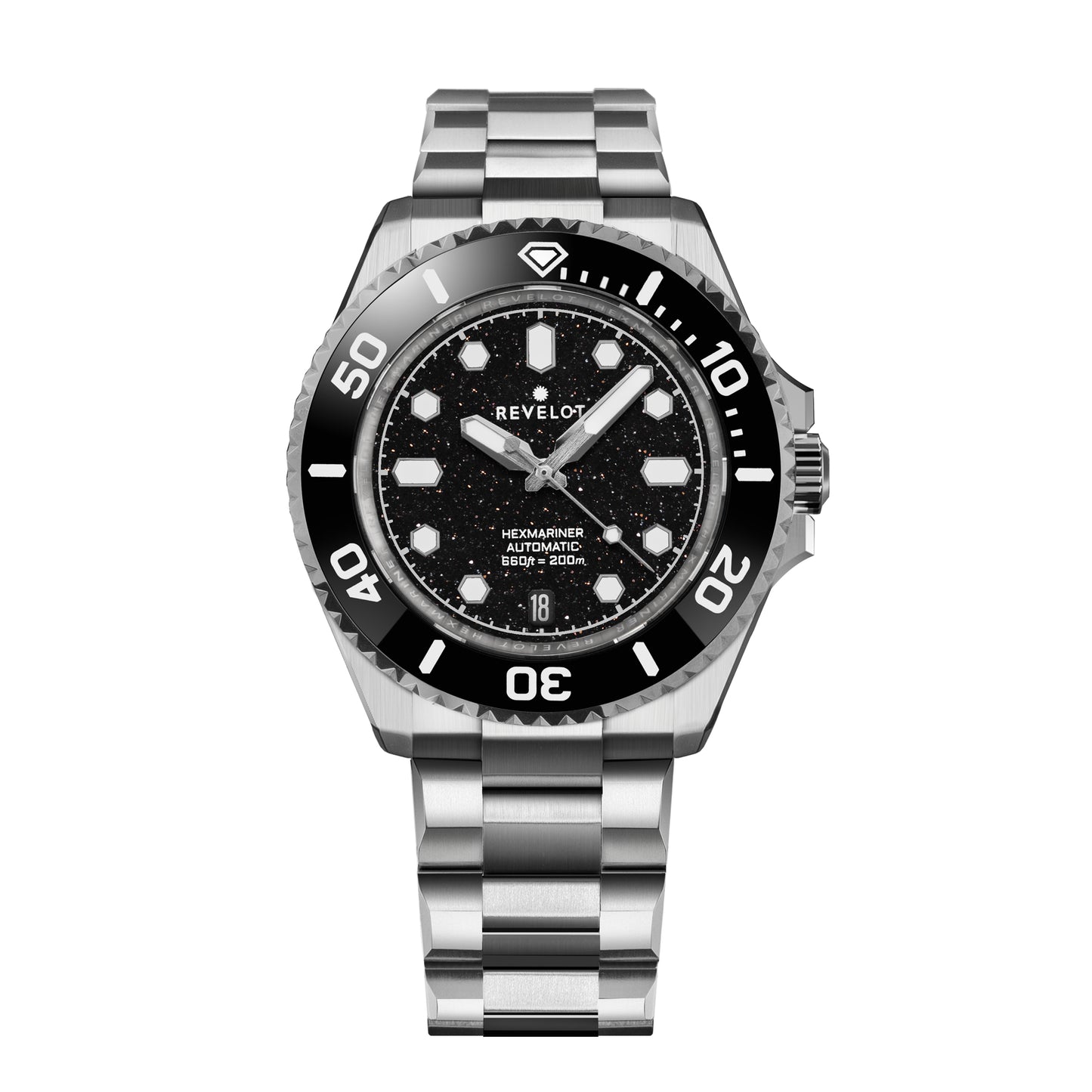 Hexmariner 39 Black Aventurine Steel